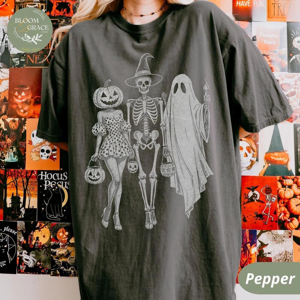 Halloween Squad Ghouls Shirt Lets Go Ghouls Halloween Skeleton